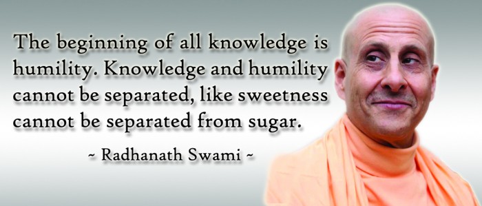 Radhanath Swami on Knowledge with Humility