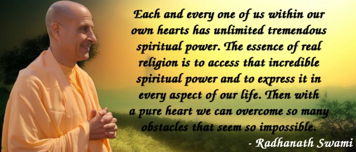 Radhanath Swami on spiritual power