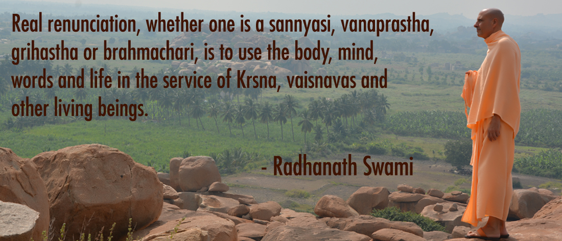 Radhanath Swami on Renunciation