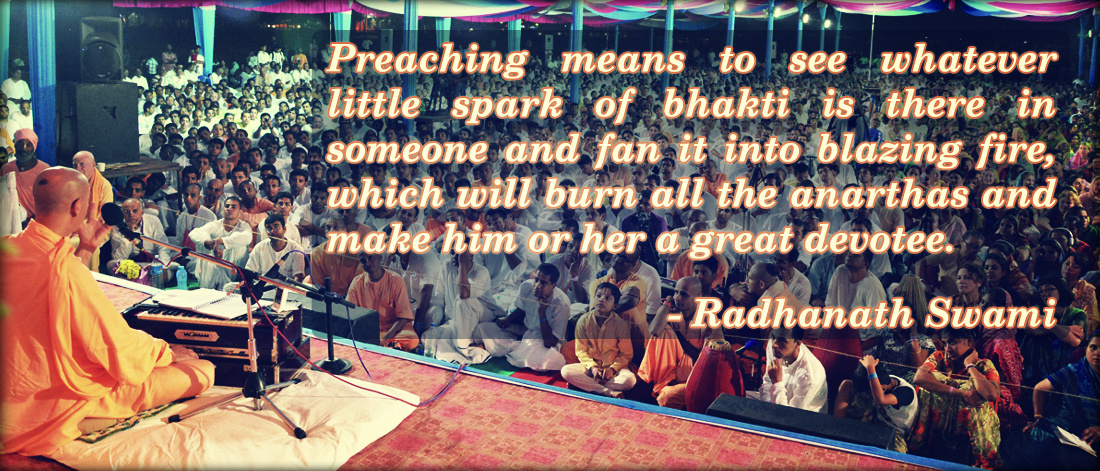 Radhanath Swami On Preaching