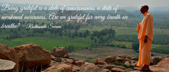 Radhanath Swami on gratitude