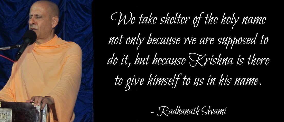 Radhanath Swami on the shelter of the holy name