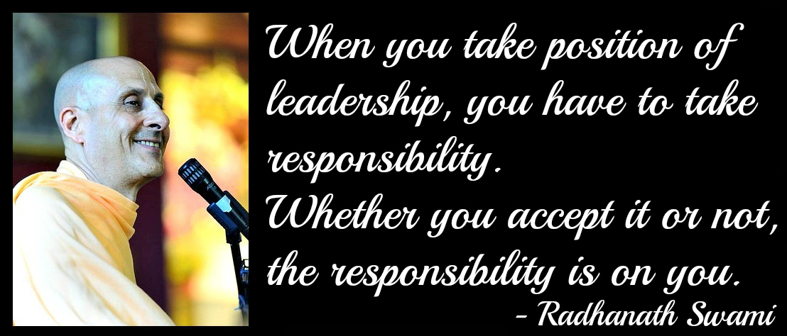 Radhanath Swami on leadership