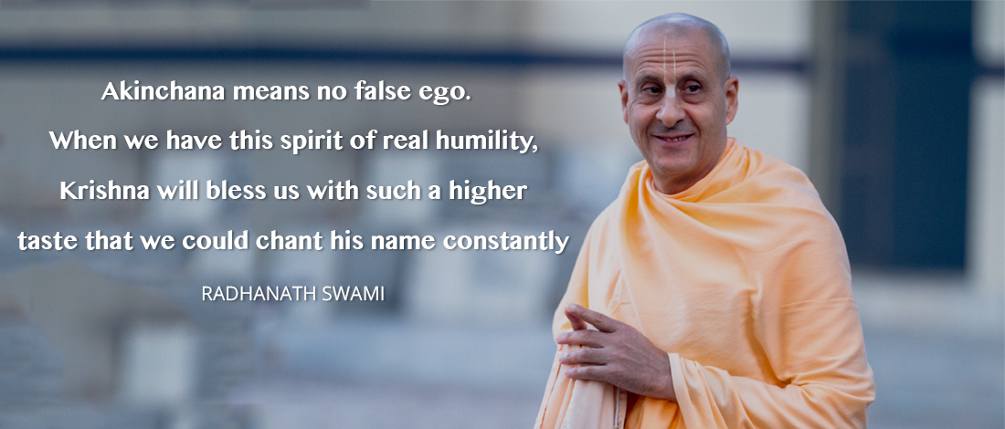 Radhanath swami on spirit of real humility