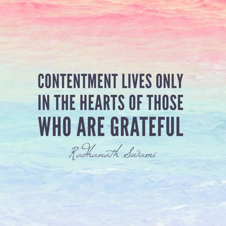Radhanath Swami - Gratitude leads to true contentment | Radhanath Swami